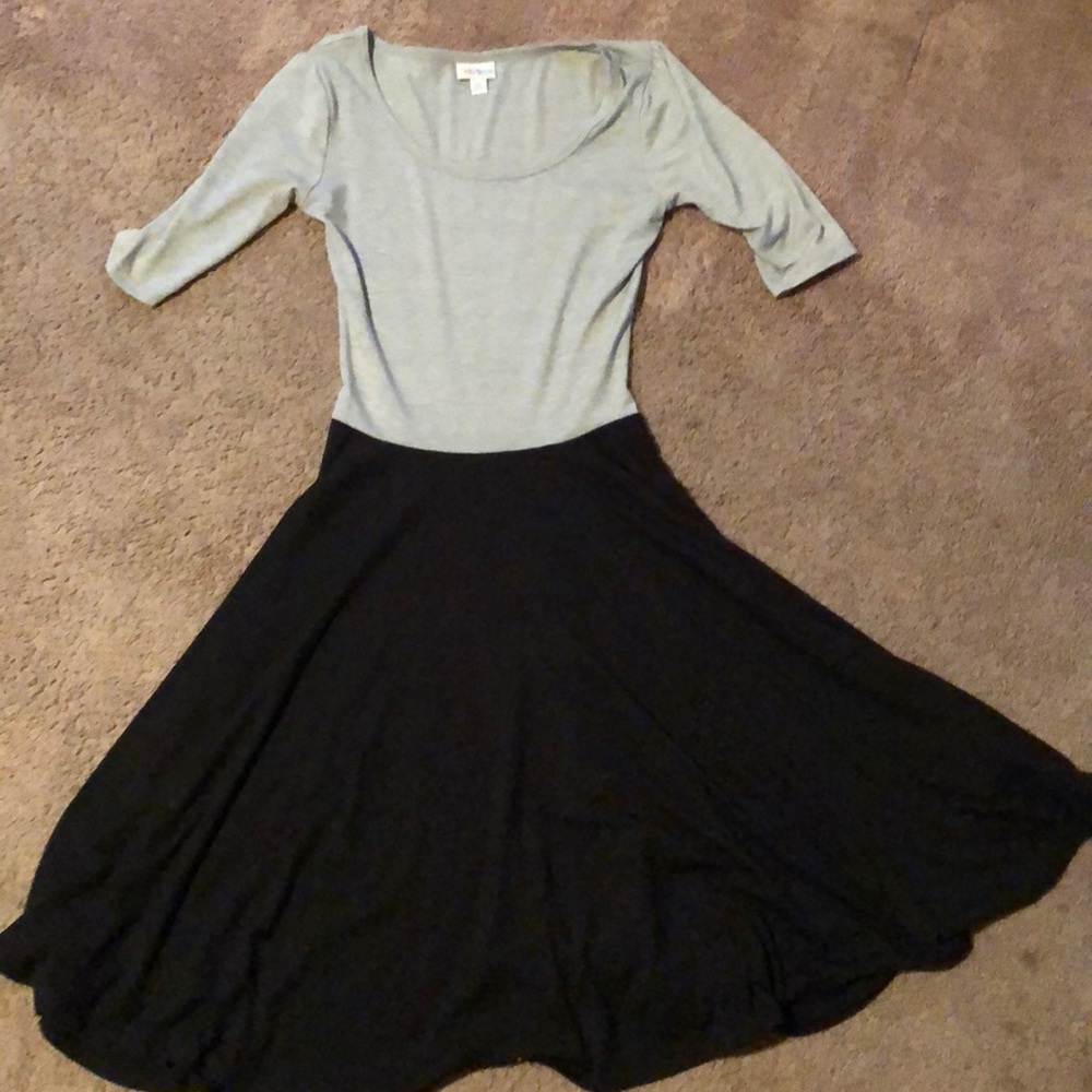 Black and grey dress